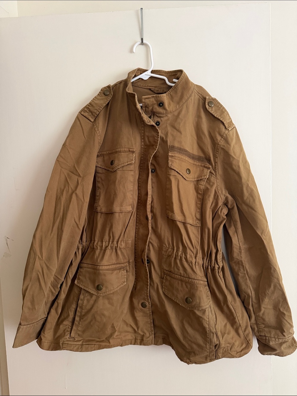 GAP Women's Utility Jacket in Camel Brown